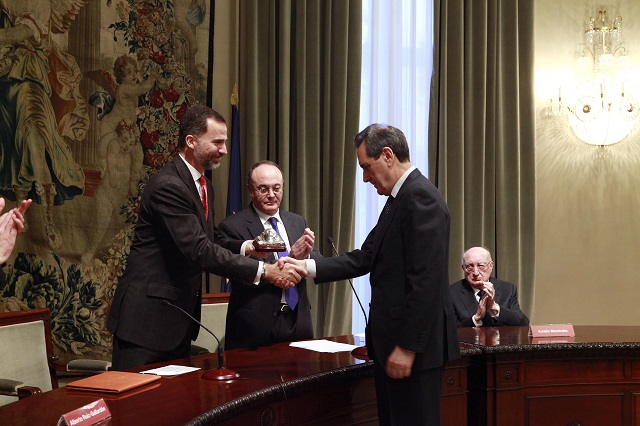 Jaime Terceiro recibe el premio